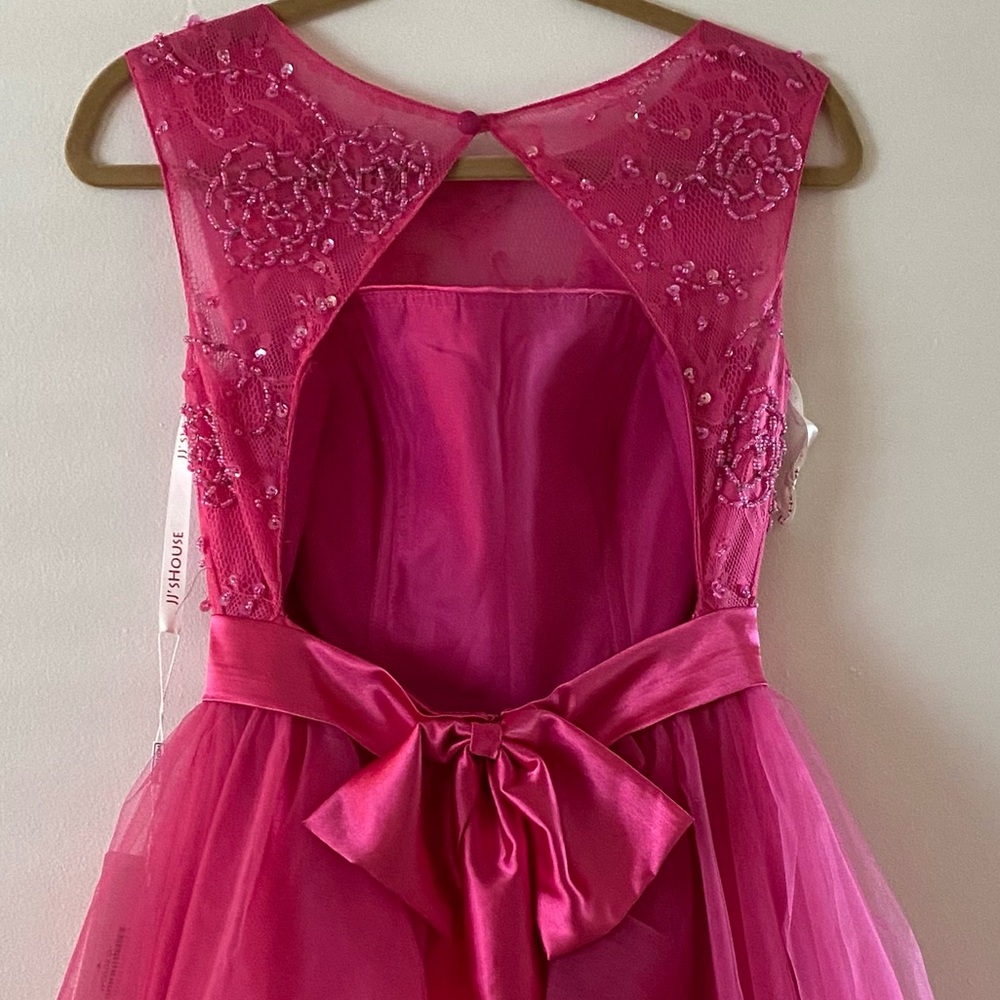 NWT JJs House Pink Tulle Prom, Special Occasion, Formal Events Dress - Picture 7 of 7
